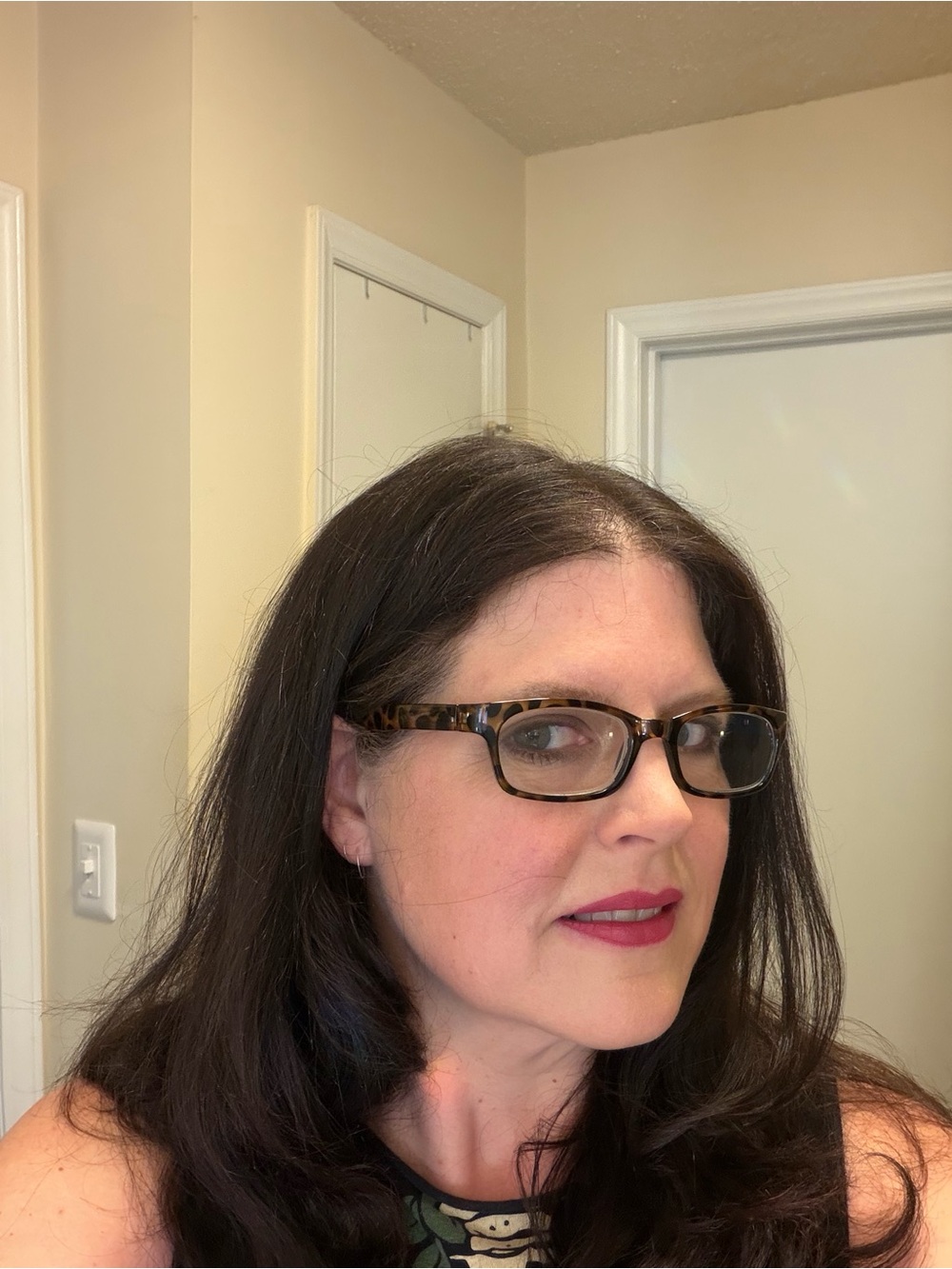 LensCrafters Women’s Frame Glasses Tortoiseshell with Blue Temples - Picture 6 of 8